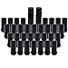 ECCPP M14x2 Wheel Lug Nuts 32 Pieces +2 Keys - 14x2.0 Thread Black Spline Forged Steel for Ford Excursion, F-250 Super Duty, F-350 Super Duty 1999-2004
