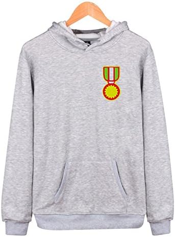 Zhelin Trade Long Sleeve Hoodie Pullover Holder Carrier Sweatshirt Plus Size Award medal Top
