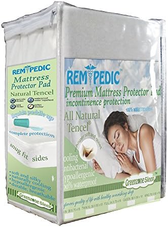 RemPedic Smooth Tencel Top 54 by 75 by 18-Inch Mattress Pad, Full