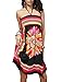 ACVIP Women's Flower Printed Halter Short Beach Dresses Black