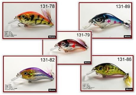 Sigi Pack of 5 crankbaits - clearance items (Glittertail)