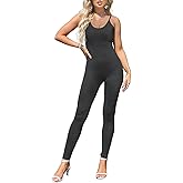 Amilia Womens Spaghetti Strap Bodycon Tank One Piece Jumpsuits Rompers Playsuit