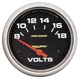 Auto Meter 5492 Pro-Comp Electric Voltmeter Gauge Model: 5492 Car/Vehicle Accessories/Parts