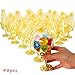 JC HUMMINGBIRD JCHB 48pc Fillable Gold Crown Goblet with Pouch for Party Favor, Candies, Table Decoration, Keepsakes, Baby Shower