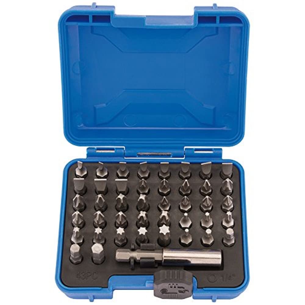 Draper 82394 Magnetic Bit Holder Set (43 Piece), Silver