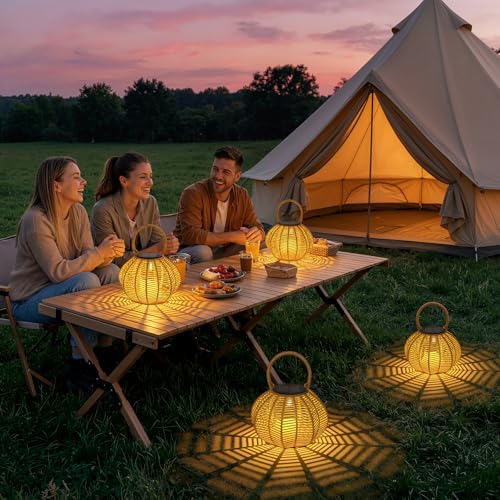 KagoLing Lampe Solaire Exterieur, 2 Lanterne Solaire Exterieur Étanche IP65 Suspension Luminaire, Décoration Jardin, Adaptée aux Balcons Terrasse Cours et Camping Fête, Cadeaux Jardinage