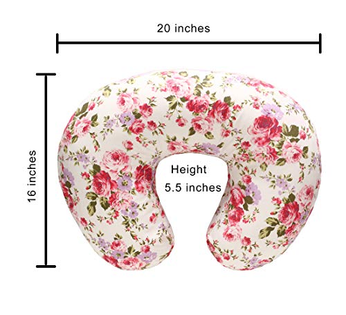 LAT Nursing Pillow and Positioner,Best for Mom Breastfeeding Pillow,100% Cotton Soft Fits Snug On Infant,Aseptic Vacuum Packaging(Nature) - Thumbnail 3