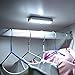 Mini Motion Sensor Lights, OxyLED 6 LED Night Light Bar for Closet Cabinet Wardrobe Ambry Cupboard Drawer Stairs Step, Stick-on Safe Lights Bed Light, 2 Pack, Battery Operated (White)