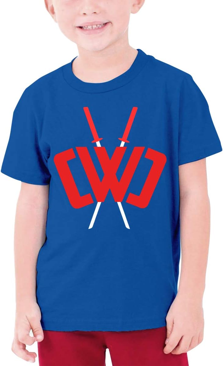 SMZX Chad Wild Clay Boy Short Sleeve T-Shirt for Kids Tee Soft Cotton Shirt Black