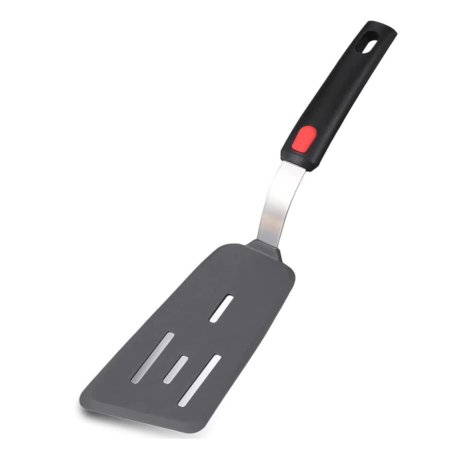 Tenta Tenta Kitchen Silicone Flexible Omelette Turner Slotted Angled Fish Turner Spatula Thin Egg Spatula -Heat-Resistant 600°F No-Melt Blade/Rubber Handle - Kitchen Utensils for Cooking or Baking