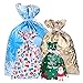 Amosfun 30pcs Christmas Favors Bags Christmas Party Present Bags Around Tree Wonderland Present Wrapping Bags with Ribbon Ties in 4 Assorted Sizes