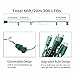 XTF2015 Led Christmas Lights, Upgraded End-to-End Plug 66ft 200 LEDs Christmas String Lights - UL Certified - Indoor Outdoor Tree Lights for Garden Wedding Party and Holiday Decoration, Warm White