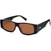 SOJOS Trendy Y2K Rectangle Polarized Sunglasses for Women Men Fashion Designer Rave Sunglasses SJ2228