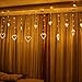 Y YUEGANG Curtain Lights, 10 Ft Connectable Indoor String Lights for Bedroom Decor, 8 Lighting Modes Waterproof Outdoor String Light for Wedding Decoration, Hanging Light Curtain for Wall - White