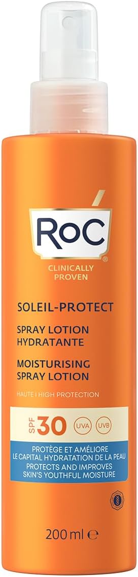 RoC Soleil-Protect Moisturising Spray Lotion SPF 30 200 ml for Sensitive Skin