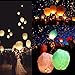 Tinksky Sky Lantern Chinese Kongming Lantern Wishing Lamp, Pack of 10 (Random Color)