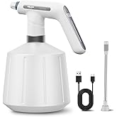 DELIXI Electric Spray Bottle 2L/0.5 Gallon, Electric Sprayer with Dual Spray Modes (Wide Mist & Jet), 1500mAh Battery and Ergonomic Grip Suitable for Garden, Patio, Indoor Plants & Flower Shop