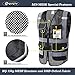 JKSafety 9 Pockets High Visibility Zipper Front Safety Vest With Reflective Strips,HQ Breathable Mesh, Oxford Fabric for pocket materials. Black Meets ANSI/ISEA Standards (XX-Large, 110-Black)