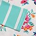 OURS Women Casual Striped Long Sleeve Floral Pacthwork T-Shirt Top Blouse (XXL, Green)