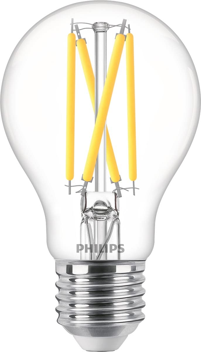 Philips LED Light Bulb Shape E27 5.9 Watt Clear Warm White Dimmable Filament