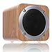 Bluetooth Speakers Wooden, ZENBRE F3 6W Portable Bluetooth 4.1 Speakers with 70mm Big-Driver, Wireless Computer Speaker with Enhanced Bass Resonator (White Oak)