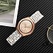 TRUMiRR for Galaxy Watch 42mm / Watch 4 5 6 40mm / Active 2 40mm 44mm Women Band, 20mm Resin Watchband Rose Gold Stainless Steel Buckle Strap Quick Release Bracelet for Garmin Vivoactive 3/3 Music