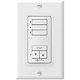somfy DecoFlex Wirefree RTS Wall Switch, 3-Channel, White (1811071)