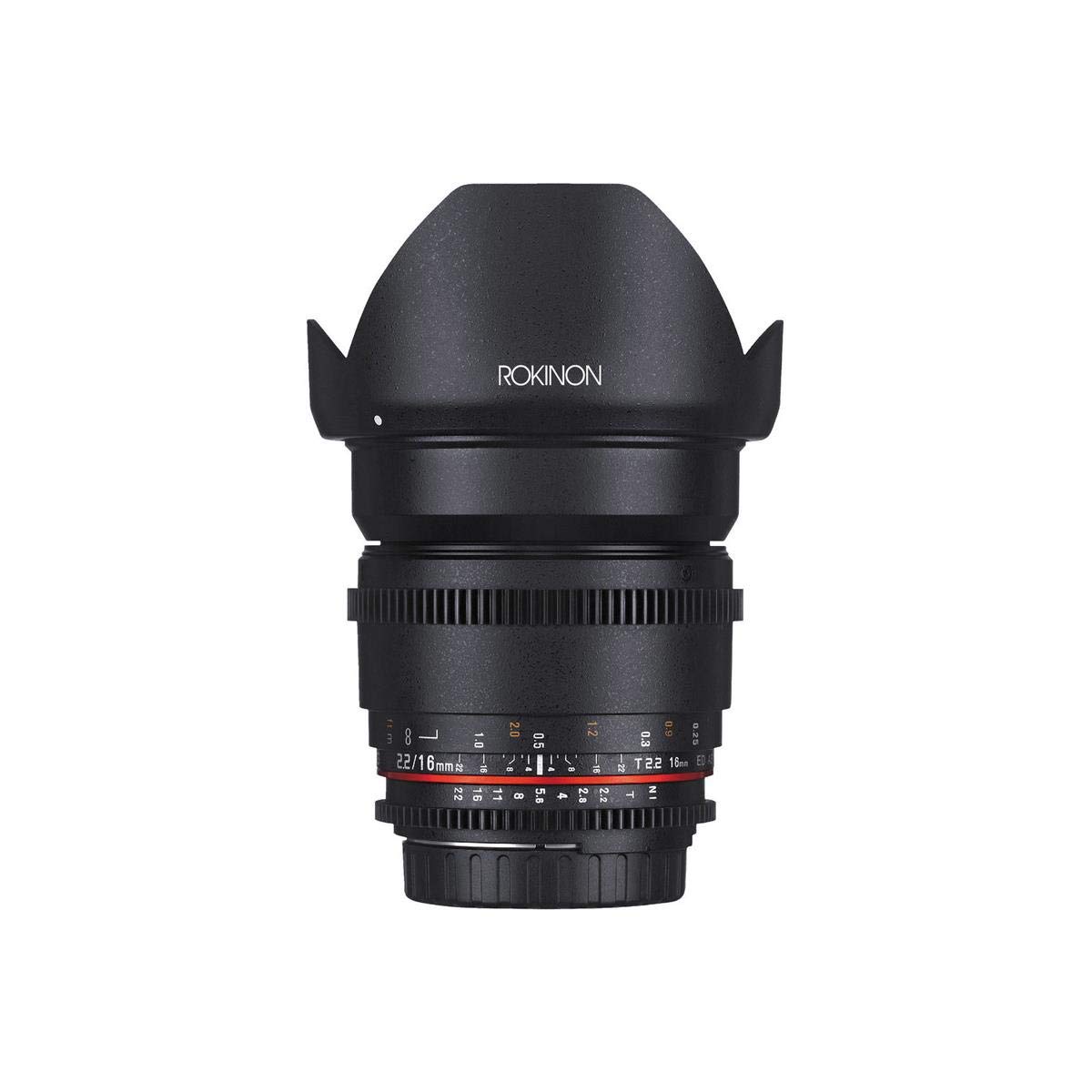 Rokinon DS16M-MFT Lente gran angular de cine T2.2 de 16 mm para Olympus y Panasonic Micro Four Thirds