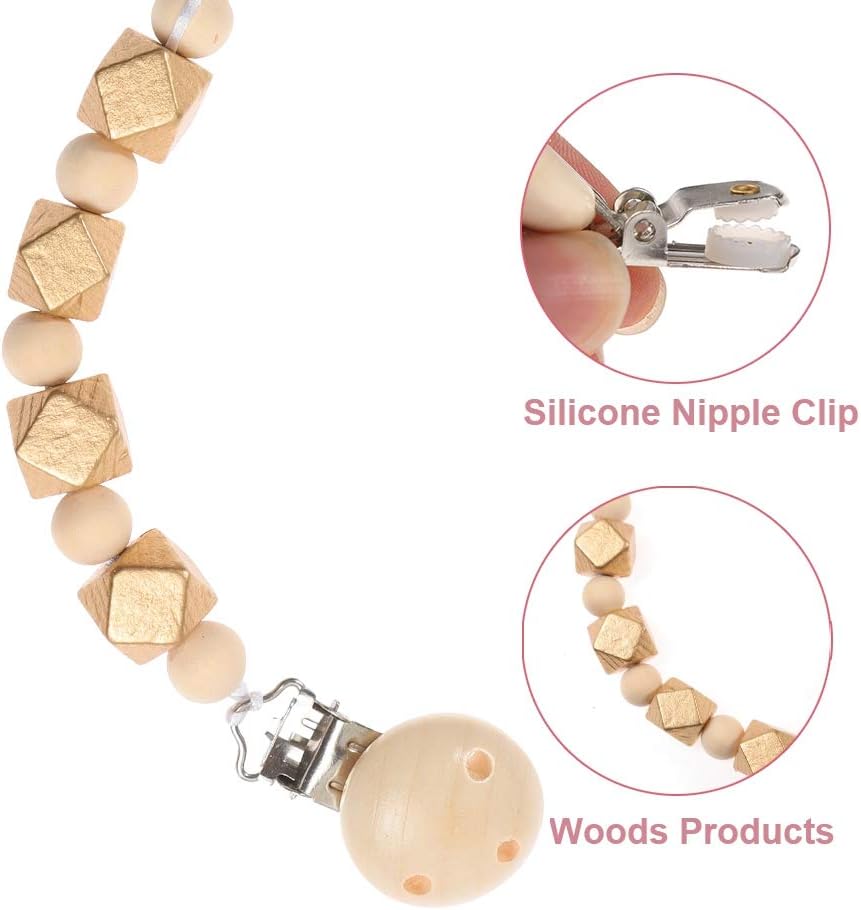 gold baby dummy chain