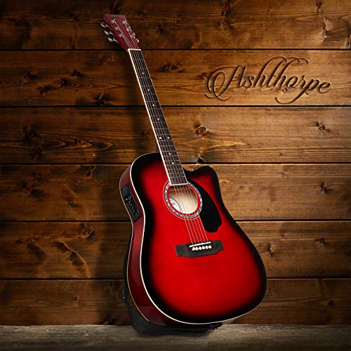 1 Ashthorpe+Full+Size+Cutaway+Thinline+Acoustic+Electric