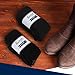 Pembrook Non Skid / Slip Socks – (2-Pack – Black) – Hospital - Fuzzy Slipper Socks – Great for adults, men, women. Designed for medical hospital patients but great for everyone