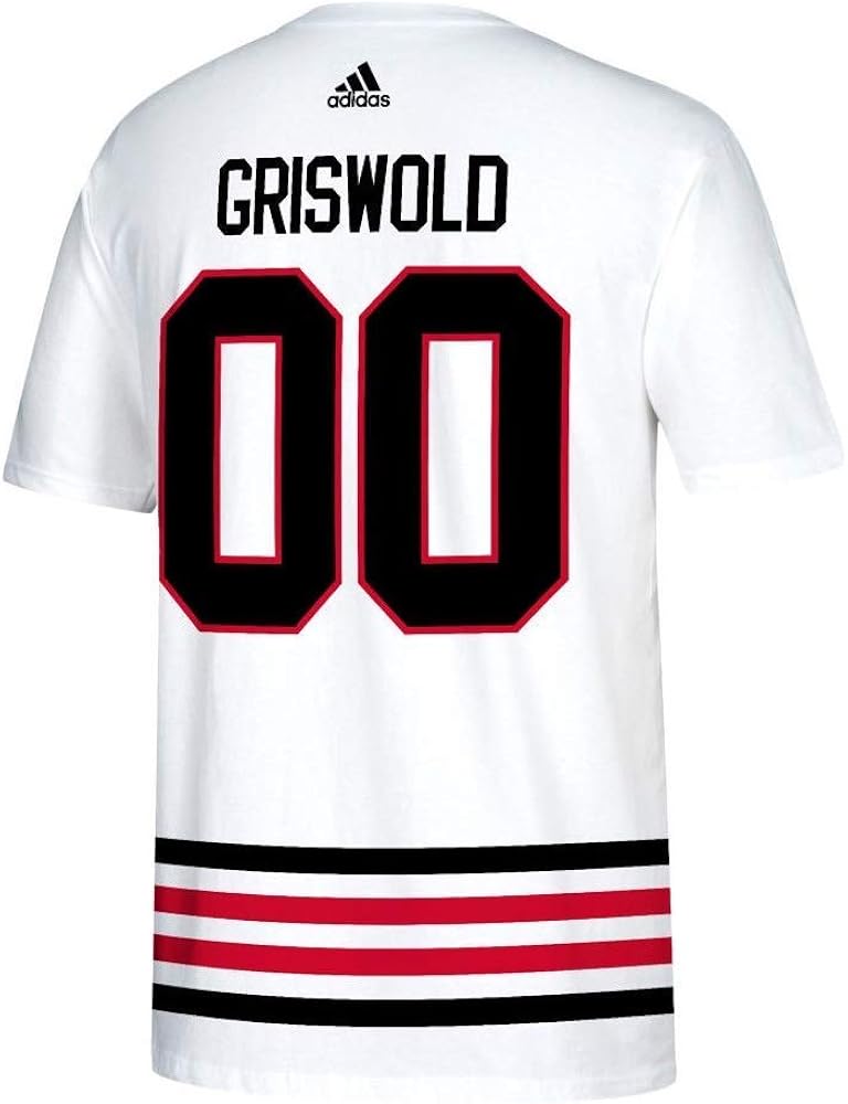 clark griswold wearing blackhawks jersey