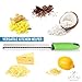 Zulay Kitchen Zester Grater with Handle - Heavy Duty Cheese Grater & Vegetable Grater - Stainless Steel Lemon Zester For Lemons - Rasp Grater Handheld Perfect for Chocolate, Coconut, Nutmeg, Ginger