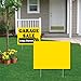 VictoryStore Outdoor Yard Sign Blanks - Corrugated Plastic 4MM Yellow Sign Blanks - 24” X 18