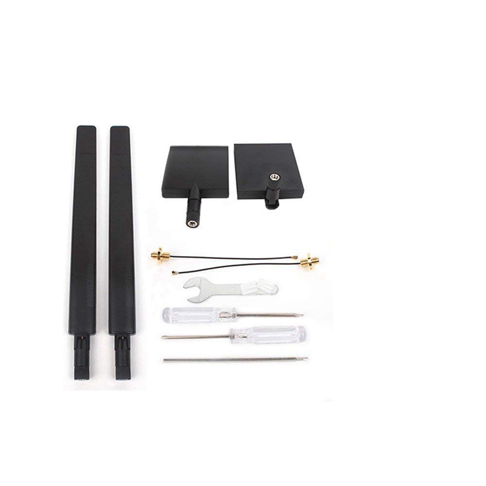 1 pair of 2.4G 7DB Flat Directive Antenna Range Extender & 1 pair of 2.4G 8DB Omni-Directional Signal Range Booster Kit for Mavic PRO/Air / 2 / Mini and Spark