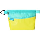 pack all Water-resistant Material Zipper Pouch, Mesh Zipper Bag for Storage, Travel, Office (Small, Yellow)