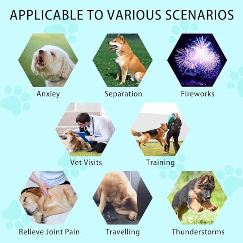 GKD DOG CALMING CHEWS PET SUPPLIES, ANXIETY RELIEF SUPPLEMENTS FOR DOGS, DOG HEMP CARE CALMING DOG TREATS BITES, ANTI STRESS ANXIETY COMFORT TREATMEN FOR DOG