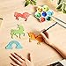 24 Pieces Unfinished Wooden Rainbow and Unicorn Cutouts for Crafts, Wood Slices