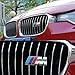 BMW M Front Grille Emblem, 3D Chrome Badge Metal Power Car Fashion Logo for BMW M M3 M5 X1 X3 X5 X6 E30 E34 E36 E39 E46 E60 E90 E92 (Silver)
