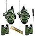 Vastaint Walkie Talkies for Kids, Two-Way Long Range Watch Radio Transceiver with Binoculars for Children Cool Outdoor Activity Toys Gifts for Girls & Boys, 2 Pack