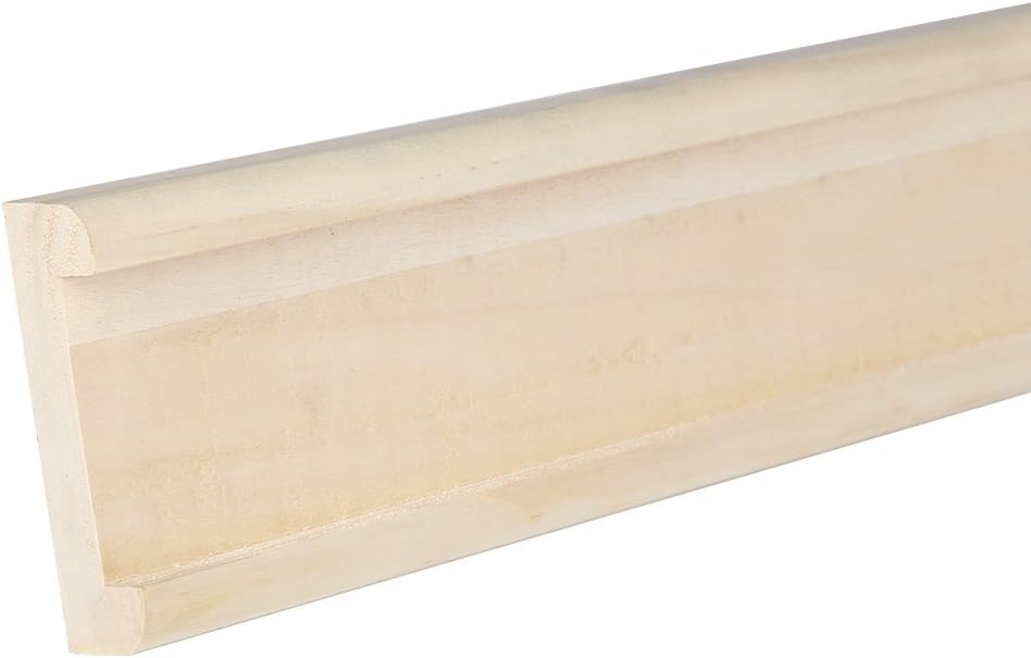 Richard Burbidge Wooden Dado Picture Rails in Untreated Design for Childrens Room - Size 1.8m