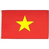 AZ FLAG - Vietnam Flag - 3x5 Ft - 100D Polyester Vietnamese Banner with Two Metal Grommets - Fade Resistant - Vivid Colors - 3' x 5' Feet - 150x90 Cm