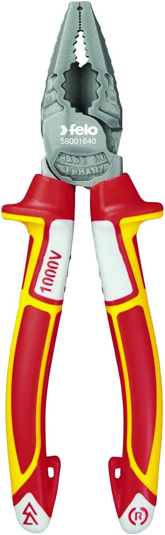 Felo 715763793 7" Felo Combination Pliers VDE, Red