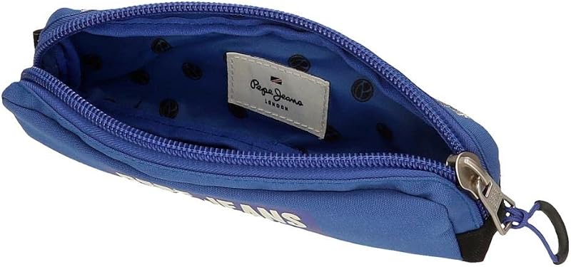 Darren Federmäppchen, Blau, 22 x 7 x 3 cm, Polyester, blau, Etui