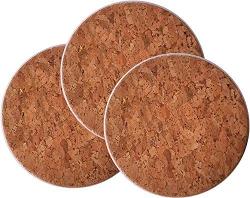 NinjaClean Wooden Cork Table Place Mat, Multicolour - Set of 3
