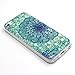 Iphone 5c Case, JAHOLAN Green Totem Flower Clear TPU Soft Case Rubber Silicone Skin Cover for iphone 5C