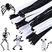 Caydo 200 Pieces Black and White Pipe Cleaners Chenille Stem 6 mm x 12 Inch, Smooth Processing at Both Ends, Safe and Humanized Design for DIY Art Craft Decorations