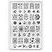 Voberry® Christmas Pattern DIY Nail Art Image Stamp Stamping Plates Manicure Template (C)