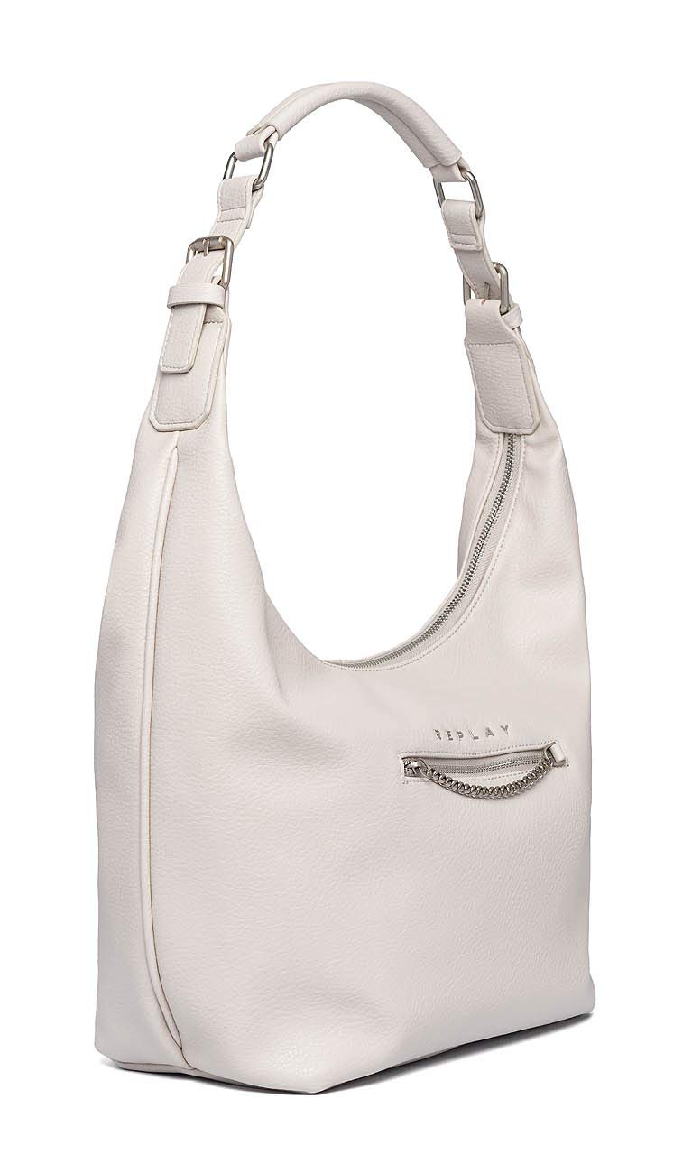 Replay Fw3904.000.a0132d Women’s Top-Handle Bag, Grey (Lt Grey), 15x25x28 centimeters (B x H x T)
