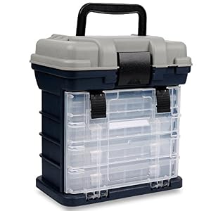 Sougayilang Boîte À Articles De Pêche Portable 4 Couches Boîte De Pêche Mer Bateau De Pêche Accessoires Boîte Case Avec…